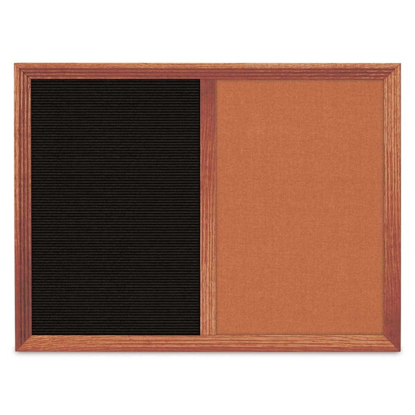 Enclosed Corkboard, 1 Door, 18"x24", 4" Fra